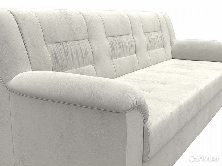 Диван прямой Карелия, велюр, tower 01 серый