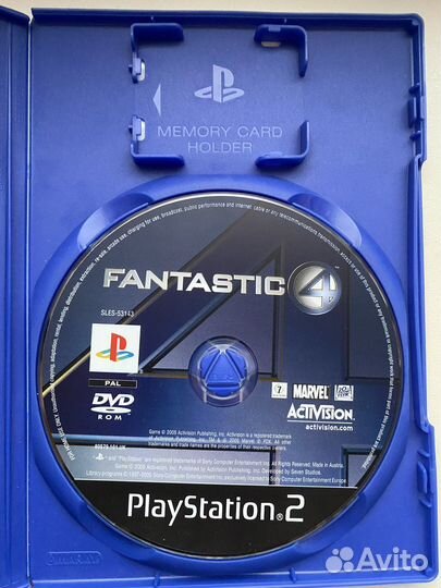 Игра лицензионная Ps2 fantastic four