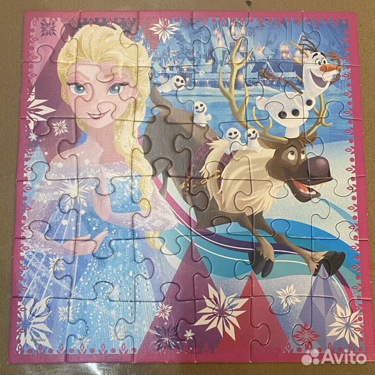 Пазлы с принцессами 4шт