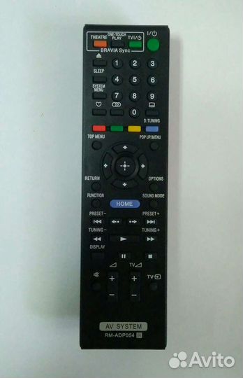 Пульт Sony RM-ADP054 для домашнего кинотеатра