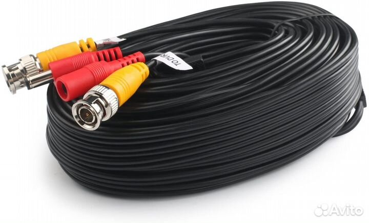 BNC кабель видеонаблюдения с разъёмами 20 метров