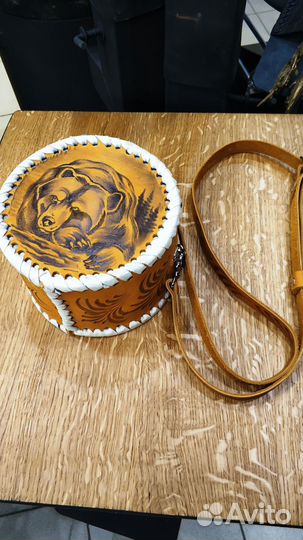 Фляжка двойная Ручной работы 0,7л