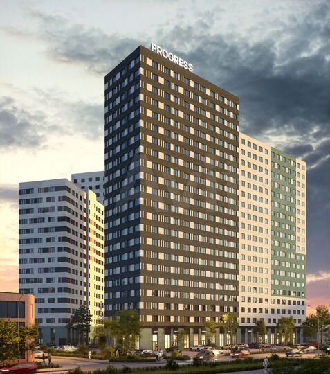 2-к. квартира, 49,4 м², 12/22 эт.