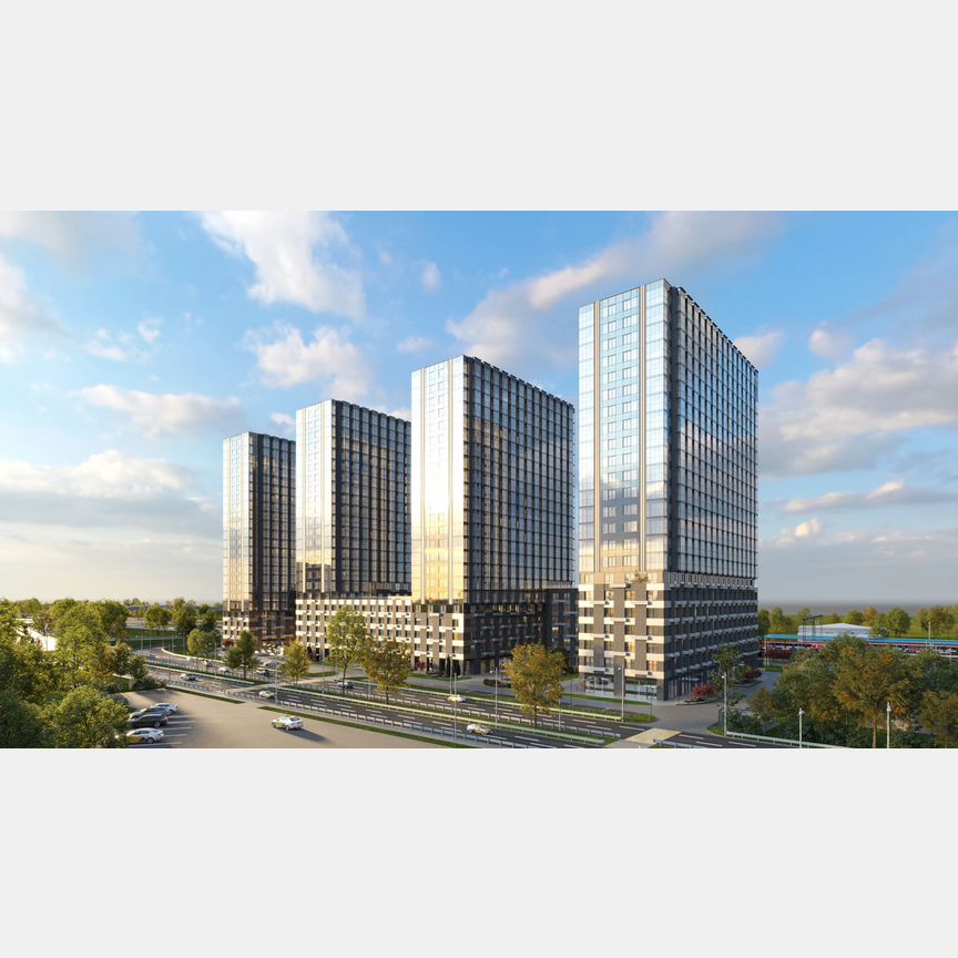 1-к. апартаменты, 51,9 м², 3/23 эт.