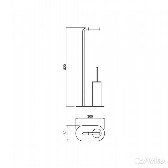 Держатель для туалетной бумаги Акватек aq4231cr