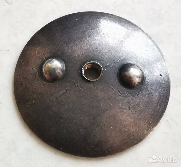 Серебряная гайка закрутка к раннему знаку СССР