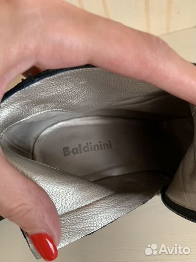 Ботильоны baldinini 37 замшевые