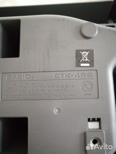 Синтезатор casio ctk 496