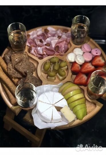 Винный столик менажница