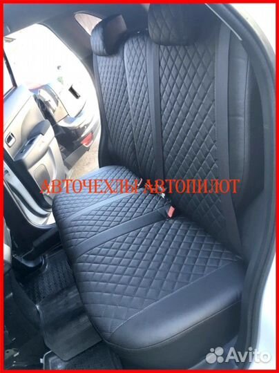 Чехлы Автопилот Mitsubishi ASX из экокожи чёрные