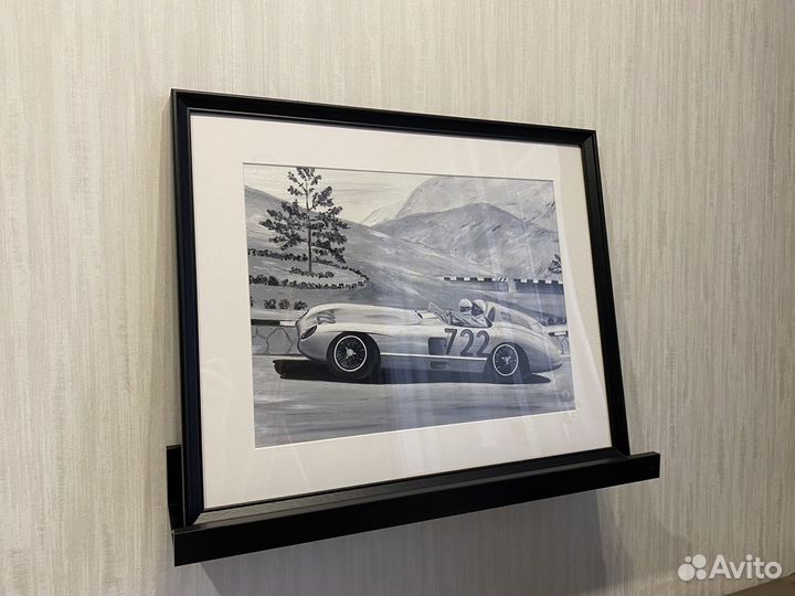 Картина маслом Mercedes 300 SLR 722 Стирлинг Мосс