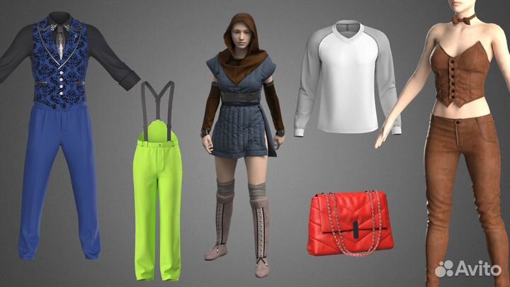 3D Модели Одежды, Виртуальная примерка, CLO 3D