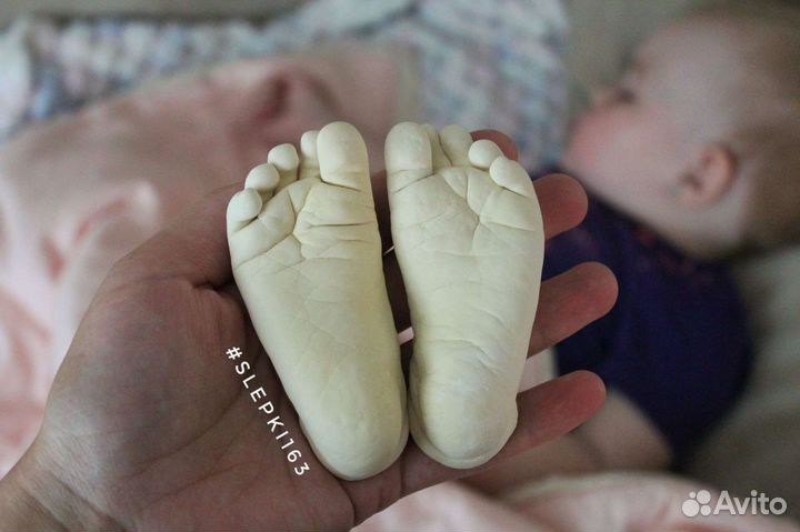 Профессиональные слепки детских ручек и ножек