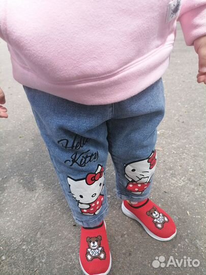Джинсы для девочки 80