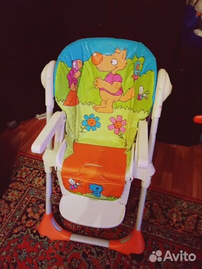 Стульчик для кормления chicco polly