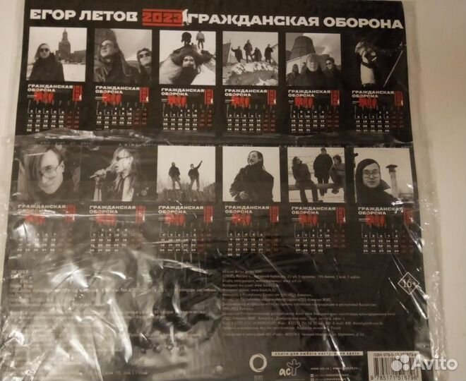 Егор Летов Календарь 2023 книга Сияние Гражданская