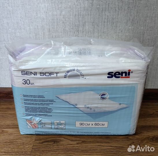 Впитывающие пеленки Seni Soft 90*60, 30 шт