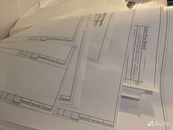 Печать чертежей, проектной исполнительной документ