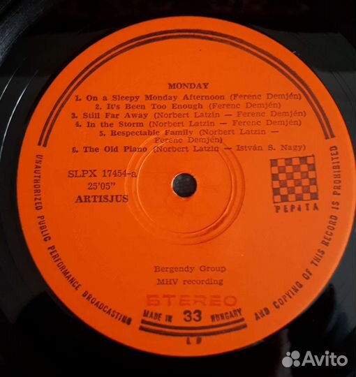 Виниловая пластинка Bergendy Egyuttes