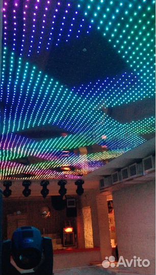 Светодиодная занавес (потолк, стена)