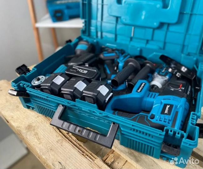 Набор Электроинструмента 4в1 Makita - 4АКБ