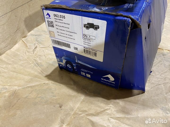 Выпускной коллектор iveco cursor 13