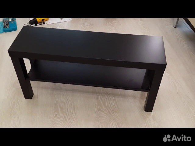 Икеа тв тумба лакк черная