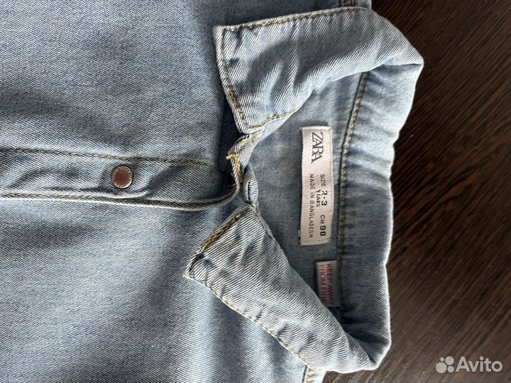 Рубашка zara для девочки 98