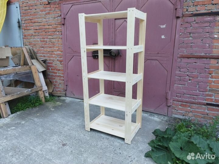 Полки стеллажи деревянные