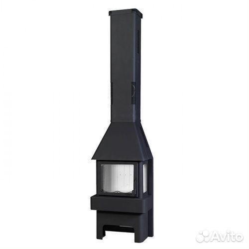 Печь-камин Бавария 3 стекла черная pк 031