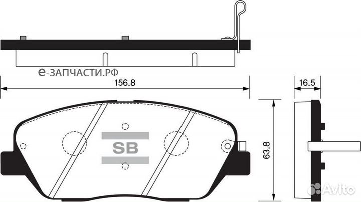 Sangsin brake SP1248 Колодки торм.пер