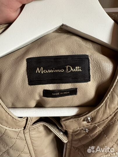 Куртка натуральная кожа massimo dutti