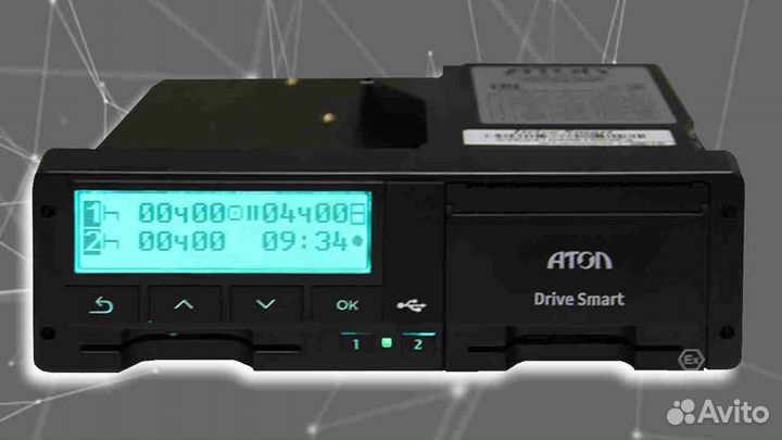 Автомобильный тахограф Атол Drive.С установкой