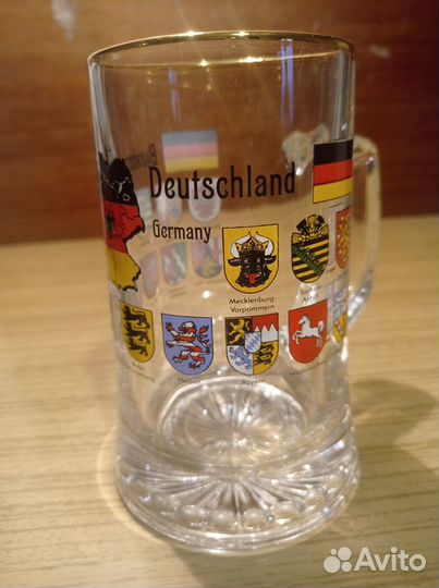 Кружка пивная, стекло, Германия, 0.5 л