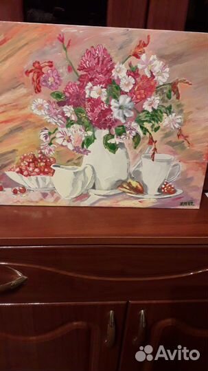 Картина маслом Цветы