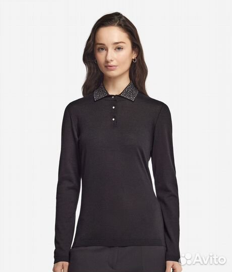 Falconeri Поло из ультратонкого кашемира со страза