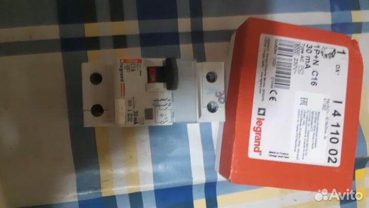 Дифференциальный автомат Legrand 2P 16А 30мА, AC