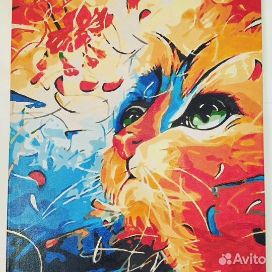 Картины по номерам раскрашенная на холсте