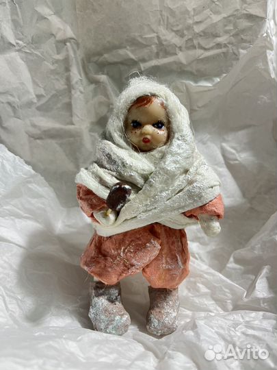 Ватные детки игрушка на елку