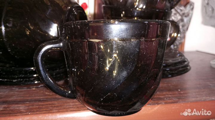 Чайный набор по 6 кружек и блюдец