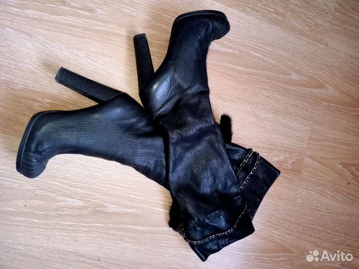 Женские сапоги 36 кожа