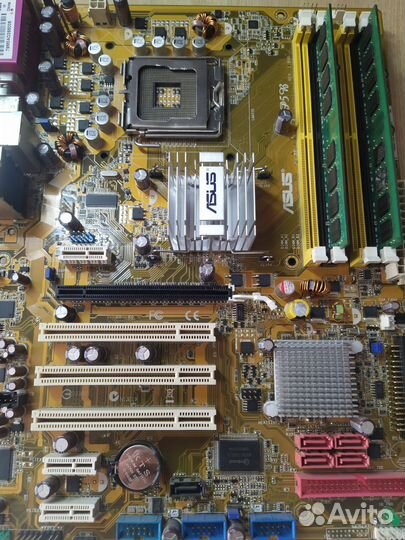 Комплект материнская плата+память+жд+бп+куллер