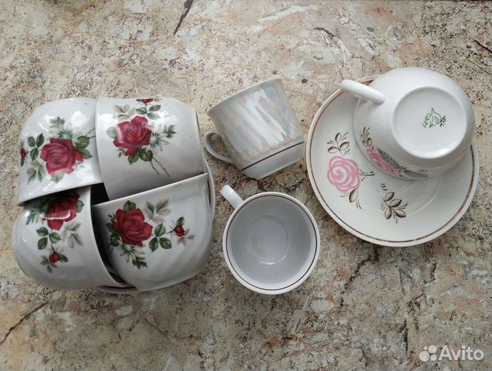 Чайный сервиз, блюдца от агашек Салатники IKEA