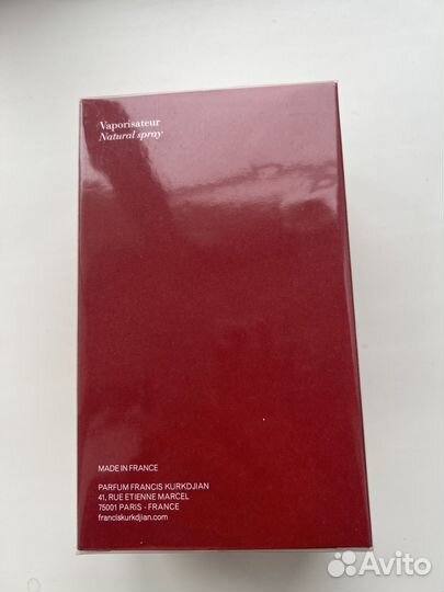 Духи maison francis kurkdjian baccarat rouge 540