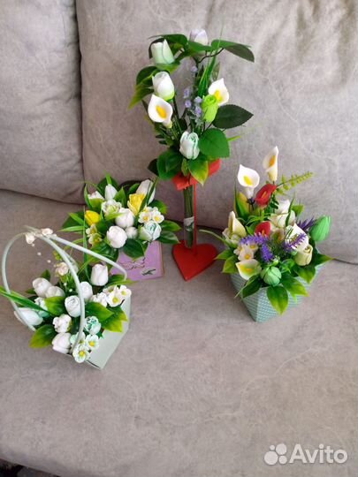 Букеты из мыла ручной работы