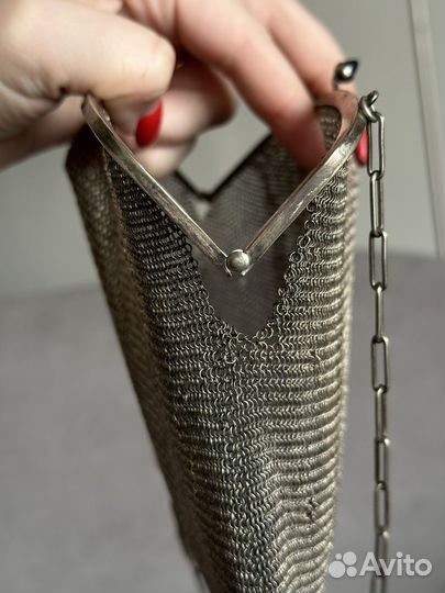 Сумка кольчуга Alpacca антикварная Германия