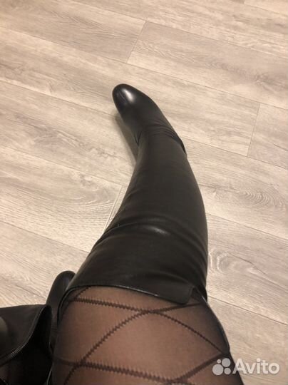 Ботфорты кожаные 36