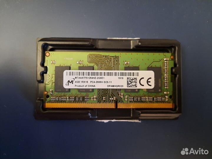 Оперативная память Micron 4 гб DDR4 2666 мгц
