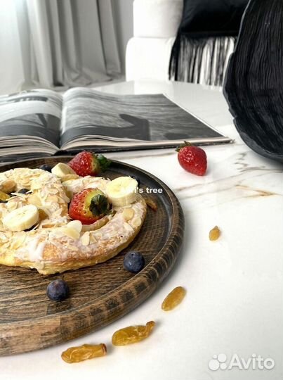 Деревянная тарелка