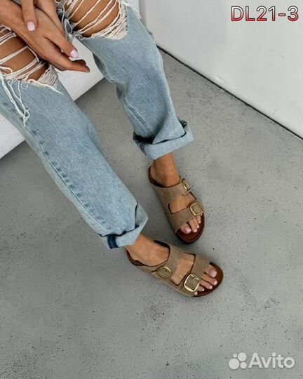 Шлепанцы birkenstock натуральные (36-40)